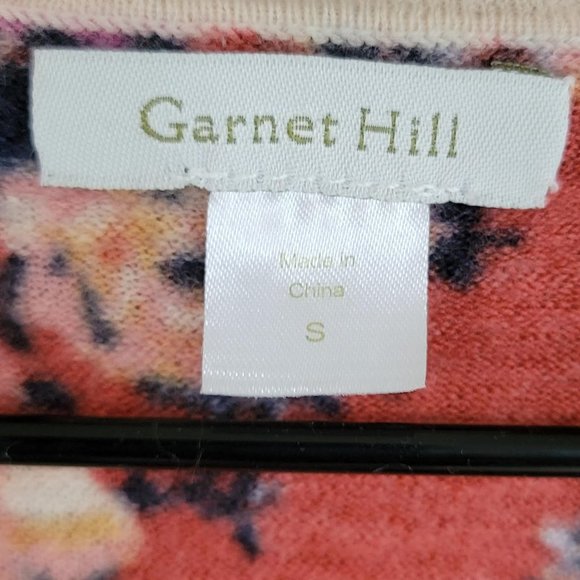 Garnet Hill 100% Merino Wool Fall Blooms Sweater Size Small - Picture 5 of 9